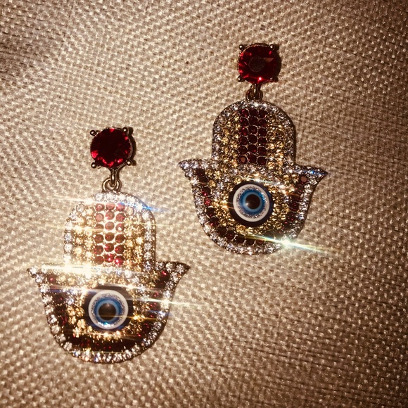 Hamsah / Hand of Fatima earrings - Picture 2 of 6